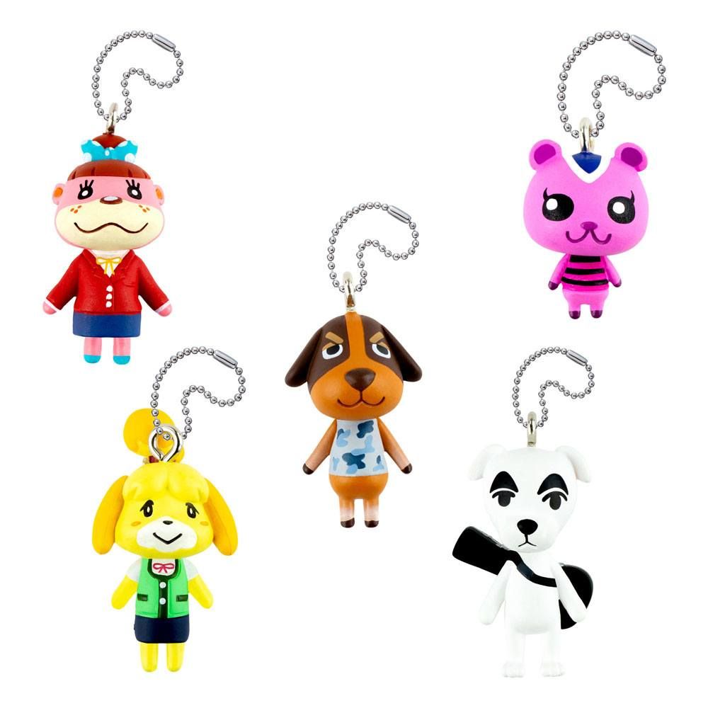Animal Crossing Danglers Přívěsky na klíče 3 cm Mystery Capsule Display (12) Tomy