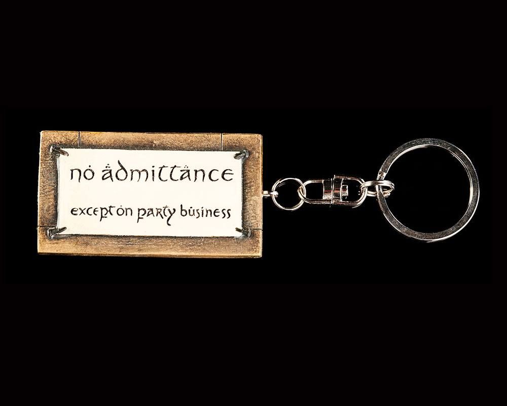 Lord of the Rings Key Ring No Admittance 6 cm Weta Workshop