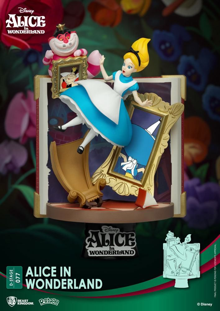 Disney Story Book Series D-Stage PVC Diorama Alice in Wonderland New Verze 15 cm Beast Kingdom Toys