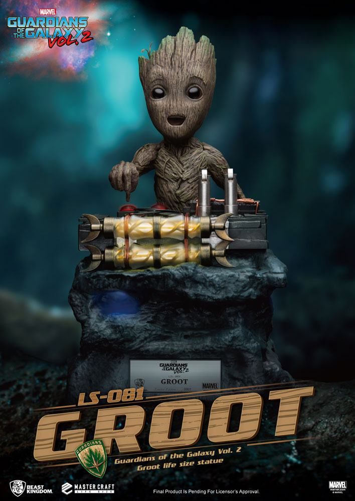 Guardians of the Galaxy 2 Životní Velikost Soška Baby Groot 32 cm Beast Kingdom Toys