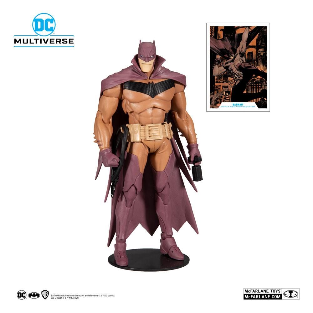 DC Multiverse Akční Figure White Knight Batman (Red Variant) 18 cm McFarlane Toys