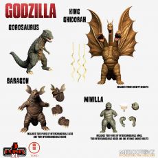 Godzilla: Destroy All Monsters 5 Points XL Akční Figures Deluxe Box Set Round 2 11 cm