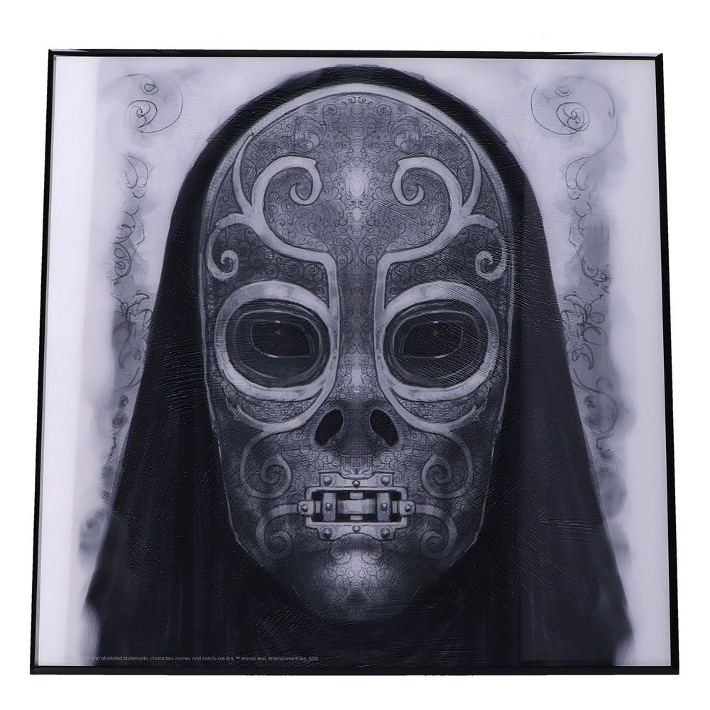 Harry Potter Crystal Clear Picture Death Eater Mask 32 x 32 cm Nemesis Now