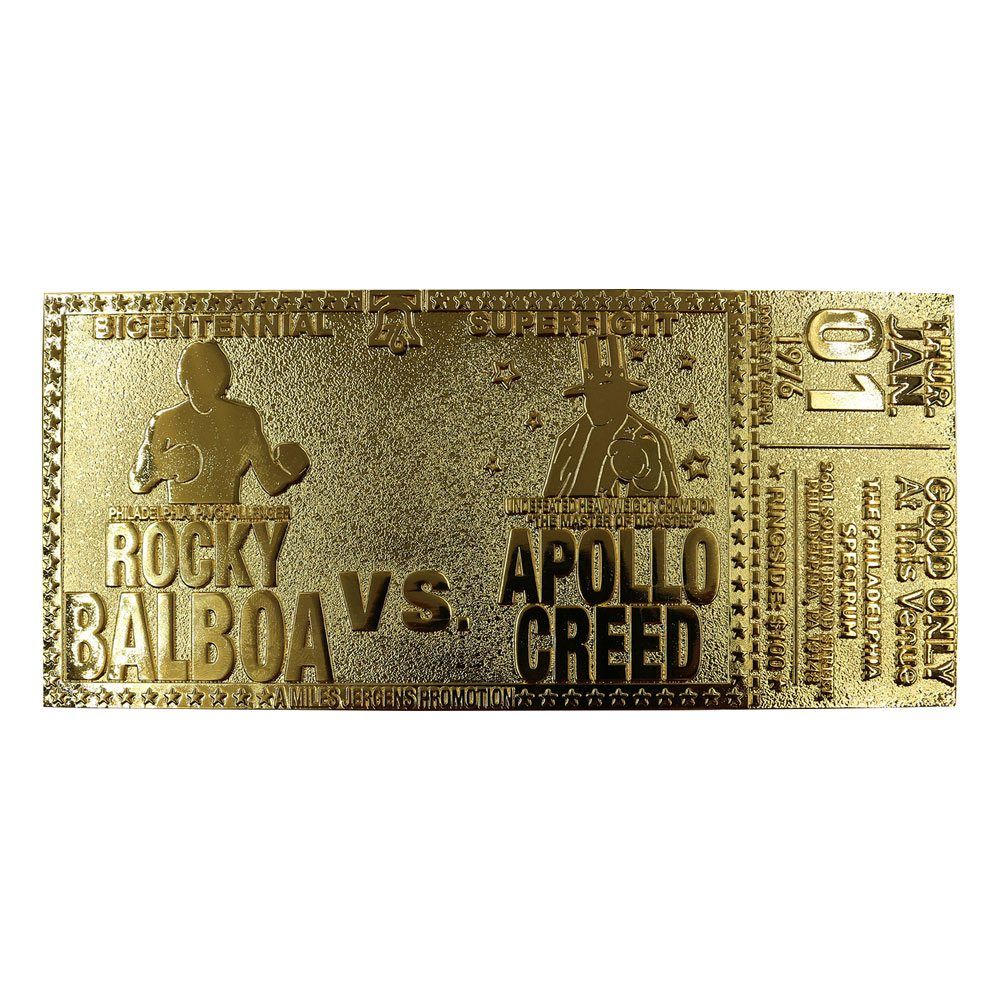 Rocky Replika 45th Anniversary Bicentennial Superfight Ticket (gold plated) FaNaTtik