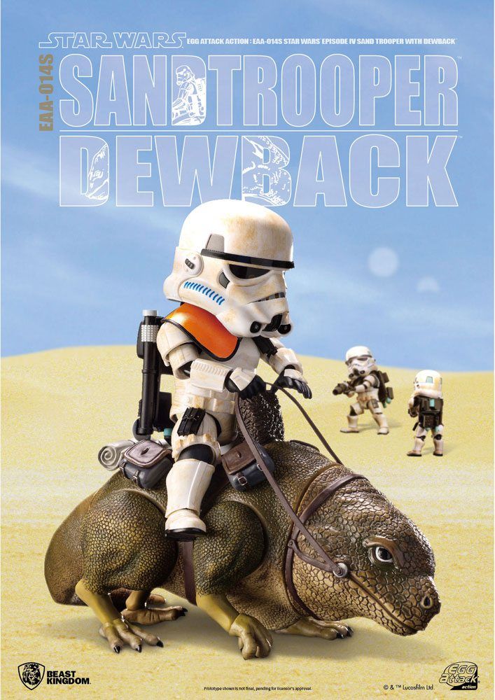 Star Wars Episode IV Egg Attack Akční Figure 2-pack Dewback & Sandtrooper 9/15 cm Beast Kingdom Toys