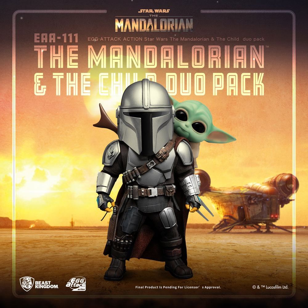 Star Wars The Mandalorian Egg Attack Akční Akční Figures The Mandalorian & The Child 7 - 17 cm Beast Kingdom Toys