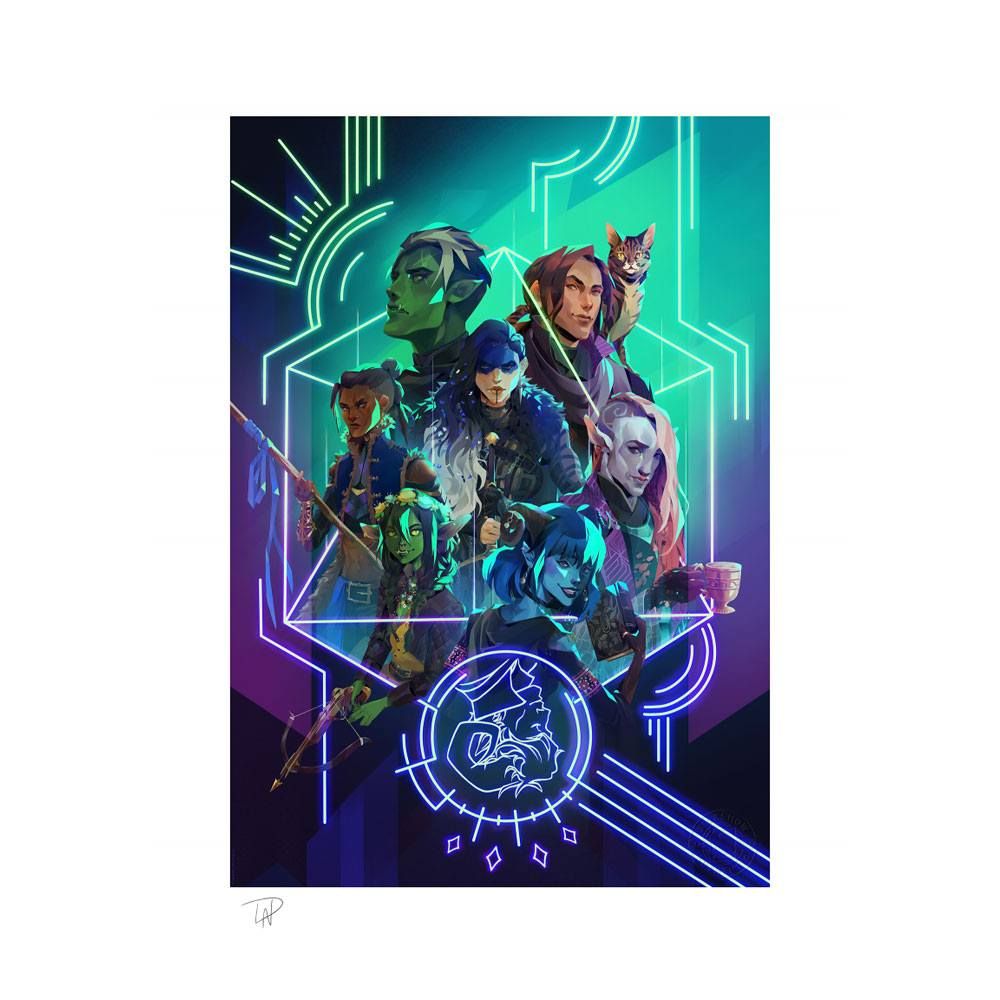 Critical Role Art Print The Mighty Nein: Nat 20! 46 x 61 cm - unframed Sideshow Collectibles