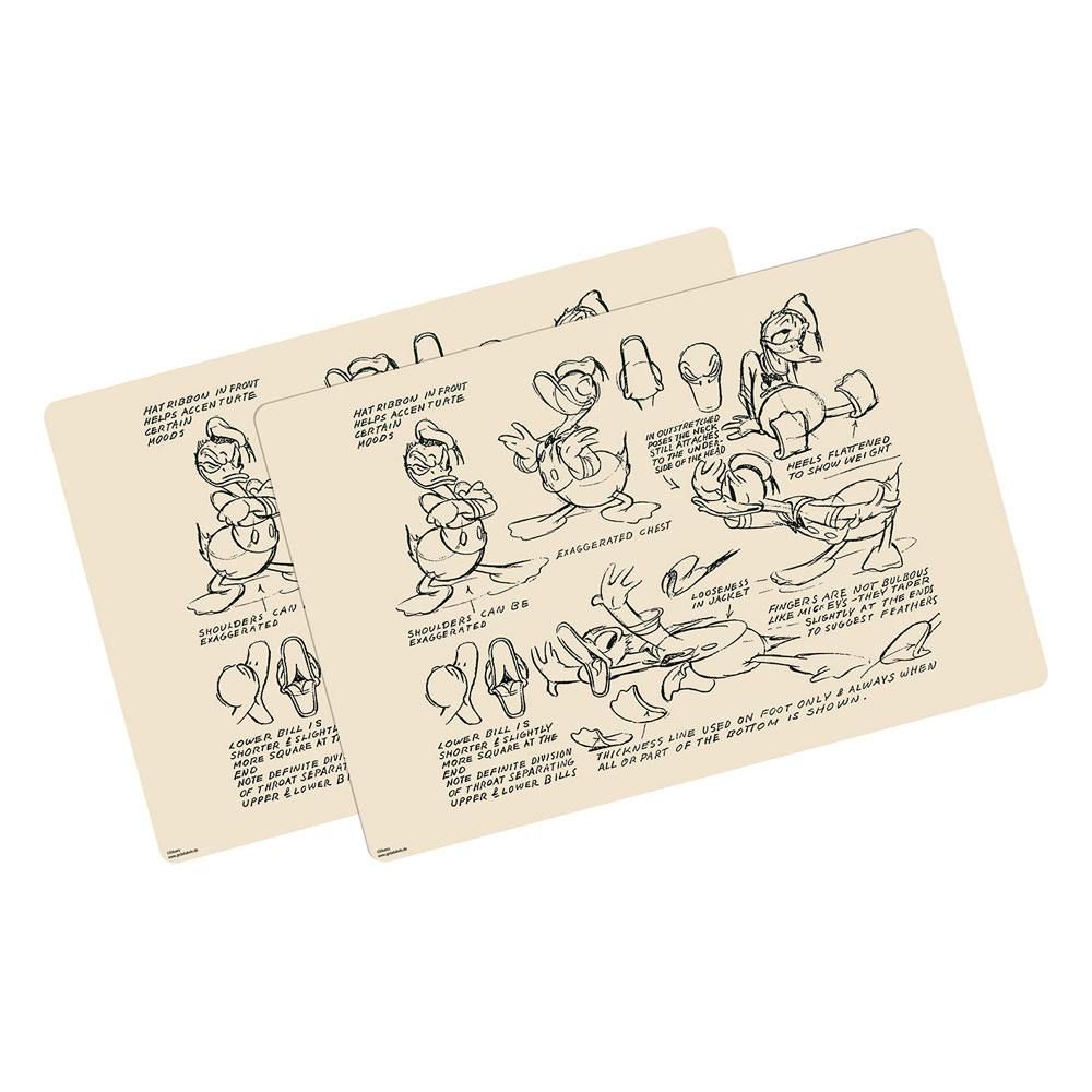 Donald Duck Lenticular Placemat 2-Pack Vintage Geda Labels