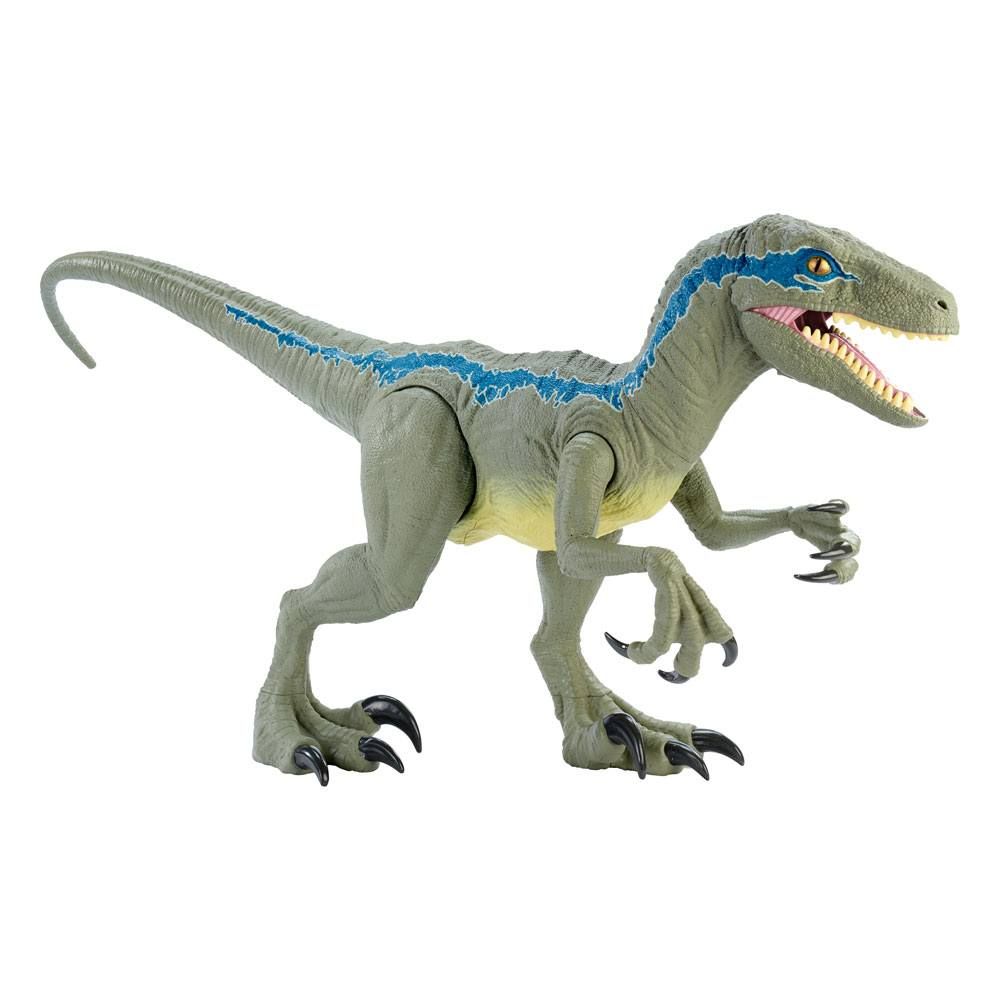 Jurassic World Dino Rivals Akční Figure Super Colossal Velociraptor Blue 45 cm Mattel
