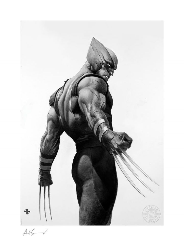 X-Men Art Print Wolverine Black & White Variant 46 x 61 cm - unframed Sideshow Collectibles