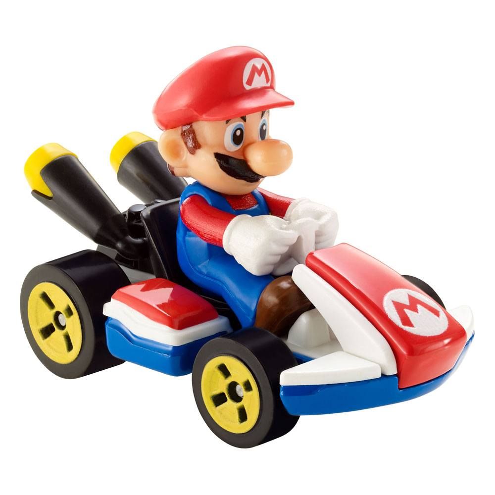 Mario Kart Hot Wheels Kov. Vehicle 1/64 Mario (Standard Kart) 8 cm Mattel Hot Wheels