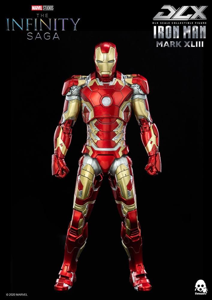 Infinity Saga DLX Akční Figure 1/12 Iron Man Mark 43 16 cm ThreeZero