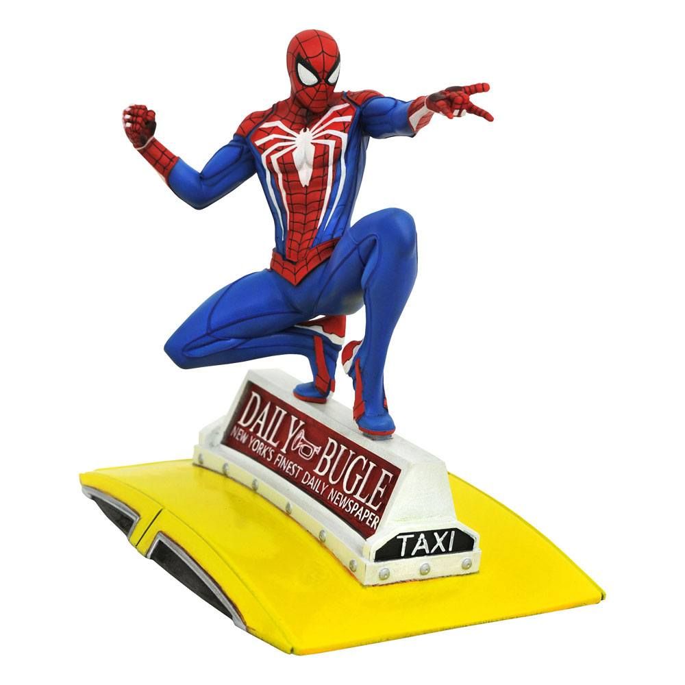 Spider-Man 2018 Marvel Video Game Gallery PVC Soška Spider-Man on Taxi 23 cm Diamond Select