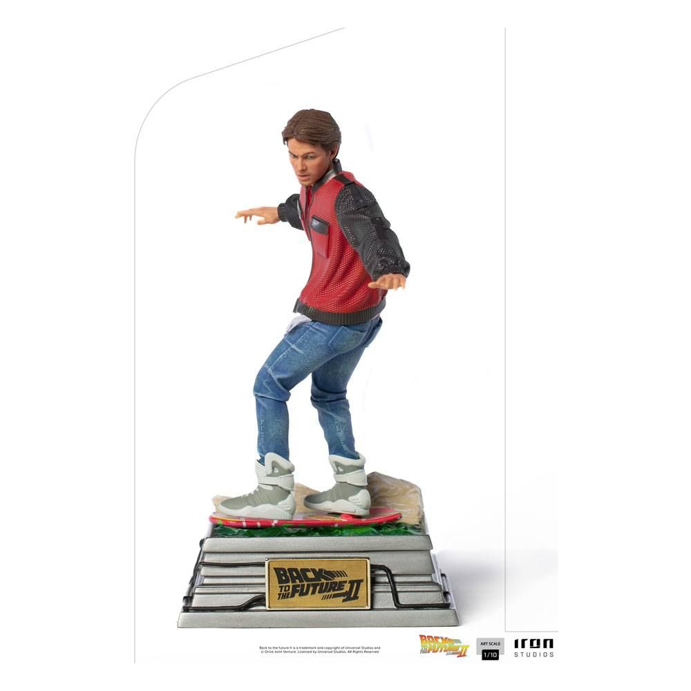 Back to the Future II Art Scale Soška 1/10 Marty McFly on Hoverboard 22 cm Iron Studios