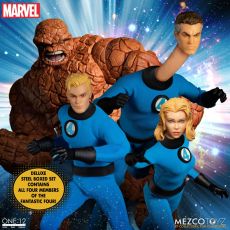 Marvel Akční Figures 1/12 Fantastic Four Deluxe Steel Box Set 16 cm