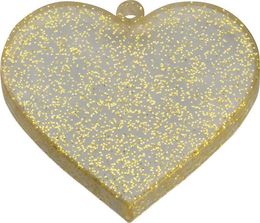 Nendoroid More Heart-shaped Base for Nendoroid Figures Heart Gold Glitter Verze Good Smile Company