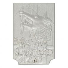 An American Werewolf in London Replika Slaughtered Lamb Pub Sign (silver plated)