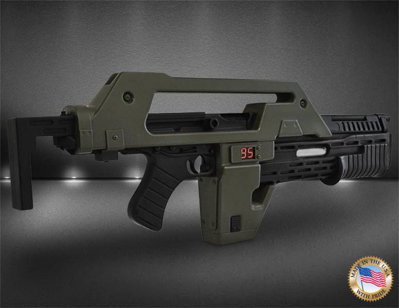 Aliens Replika 1/1 Pulse Rifle OD Green Exclusive 68 cm Hollywood Collectibles Group