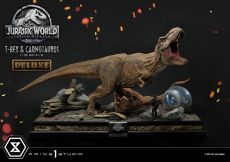 Jurassic World: Fallen Kingdom Soška 1/15 T-Rex & Carnotaurus Deluxe Verze 90 cm