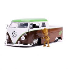 Guardians of the Galaxy Hollywood Rides Kov. Model 1/24 1962 Volkswagen Bus with Figure