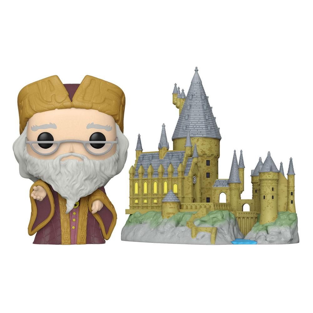 Harry Potter POP! Town vinylová Figure Dumbledore w/Hogwarts 9 cm Funko