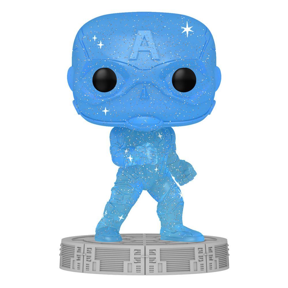 Infinity Saga POP! Artist Series vinylová Figure Captain America (Blue) 9 cm Funko