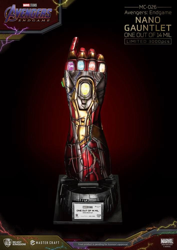 Avengers Endgame Master Craft Soška Nano Gauntlet 1/14000605 47 cm Beast Kingdom Toys