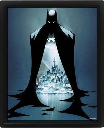 DC Comics Zarámovaný 3D Effect Plakát Pack Batman Gotham Protector 26 x 20 cm (3) Pyramid International