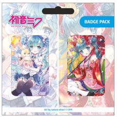 Hatsune Miku Pin Placky 2-Pack Set B