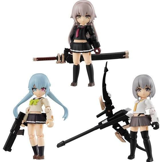 Heavily Armed High School Girls Desktop Army Figures 8 cm Sada Team 1 (3) Megahouse