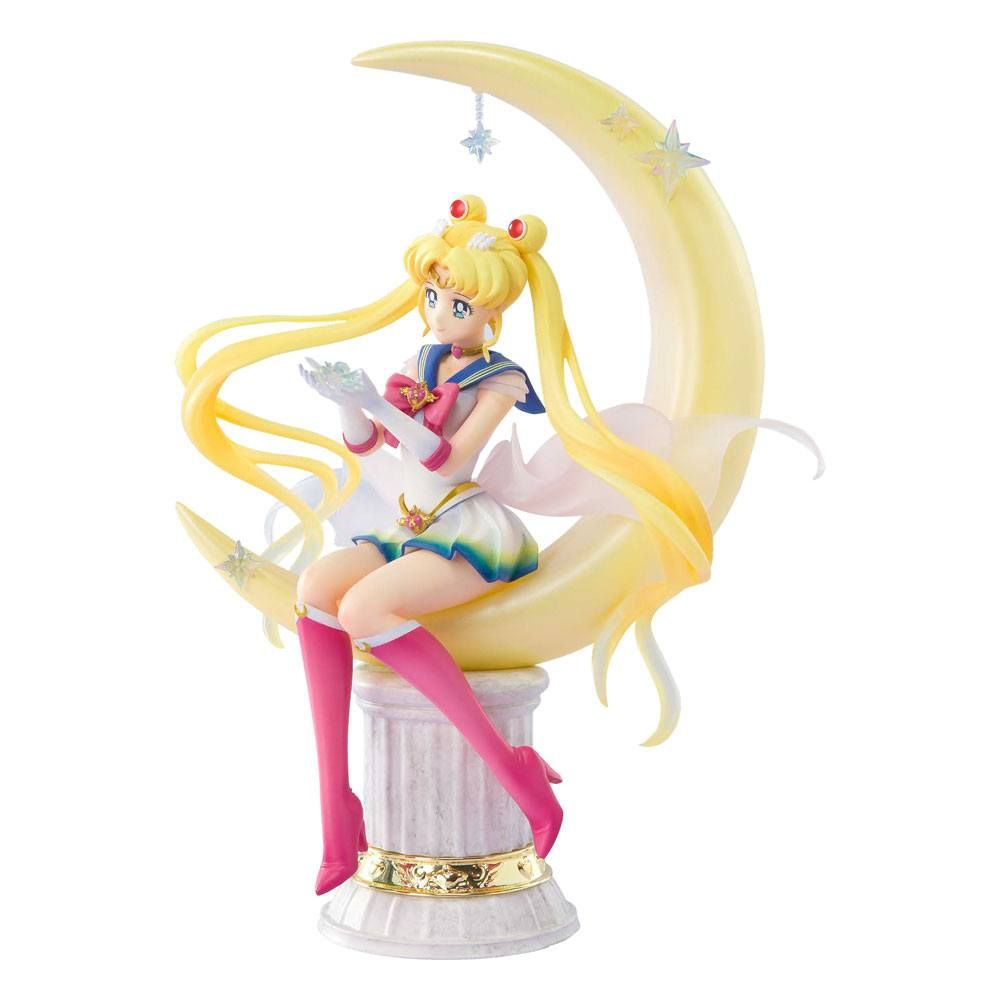 Sailor Moon Eternal FiguartsZERO Chouette PVC Soška Super Sailor Moon Bright Moon 19 cm Bandai Tamashii Nations