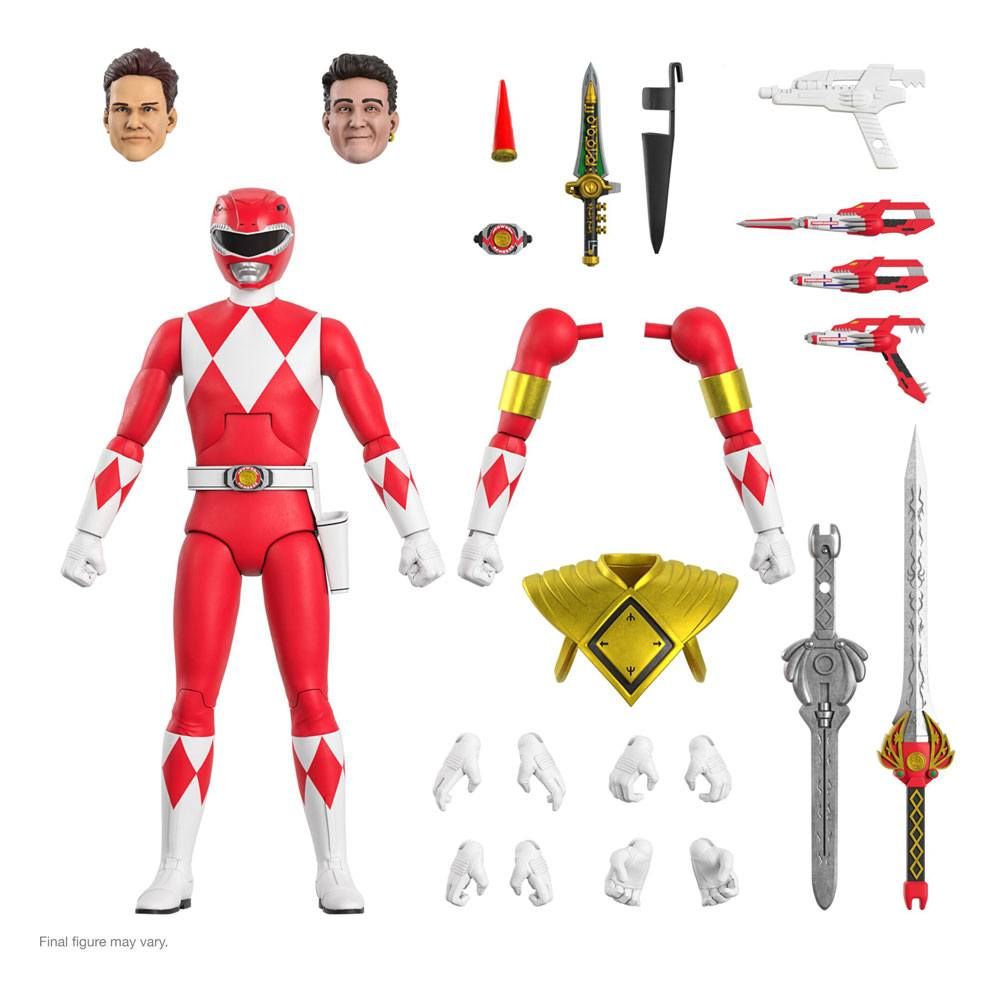 Mighty Morphin Power Rangers Ultimates Akční Figure Red Ranger 18 cm Super7