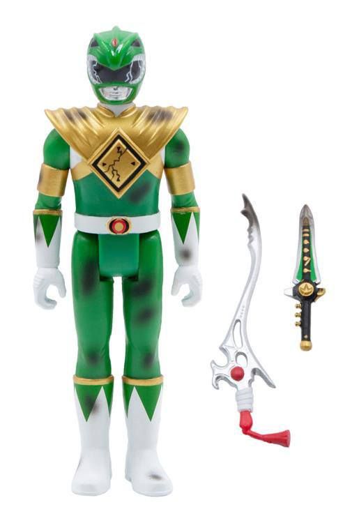 Mighty Morphin Power Rangers ReAction Akční Figure Green Ranger (Battle Damaged) 10 cm Super7