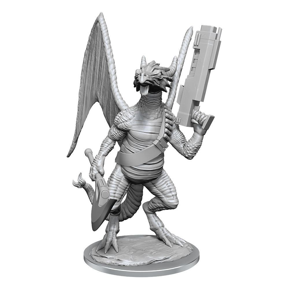 Starfinder Battles Deep Cuts Unpainted Miniatures Dragonkin Case (2) Wizkids
