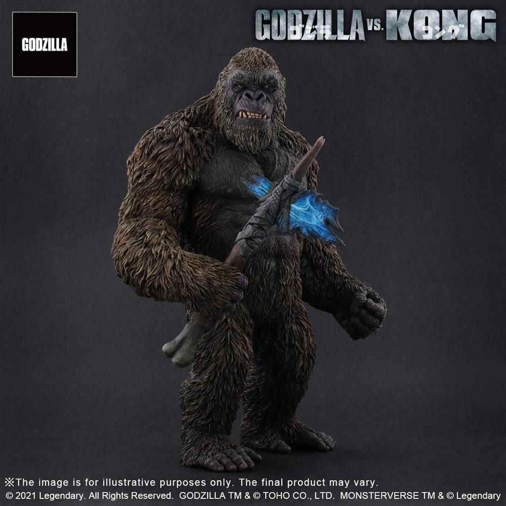 Godzilla vs. Kong 2021 TOHO Large Kaiju Series PVC Soška Kong 27 cm X-Plus