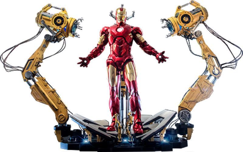 Iron Man 2 Akční Figure 1/4 Iron Man Mark IV with Suit-Up Gantry 49 cm Hot Toys
