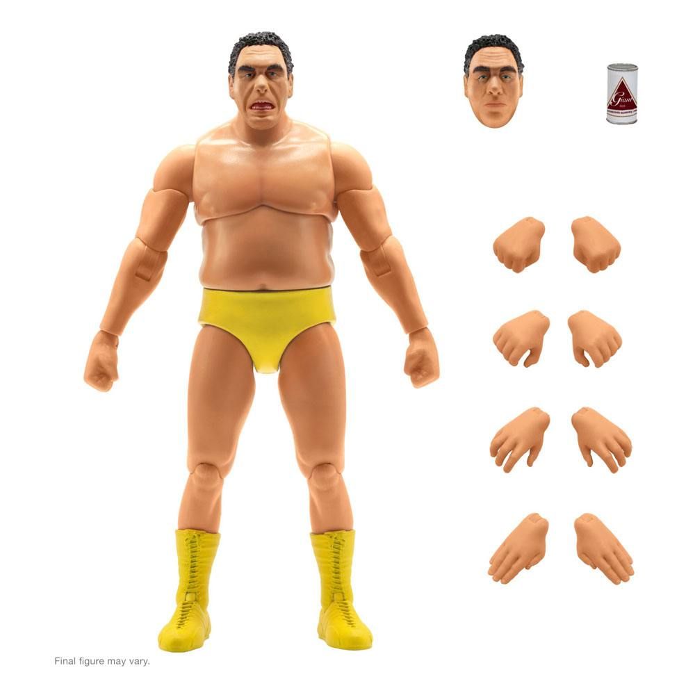 Andre The Giant Ultimates Akční Figure Andre (Yellow Trunks) 20 cm Super7