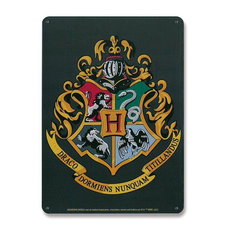 Harry Potter Tin Sign Bradavice Logo 15 x 21 cm Logoshirt