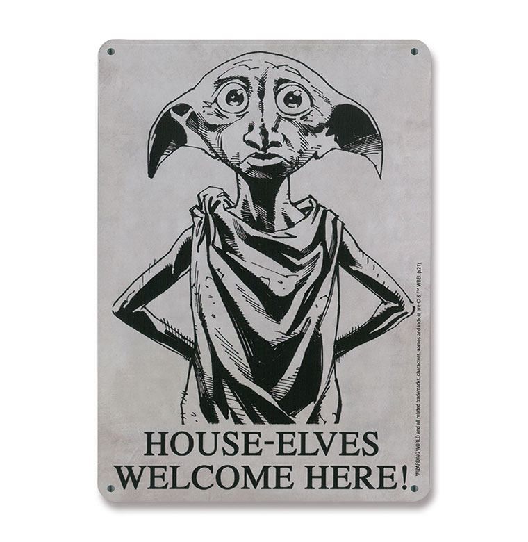 Harry Potter Tin Sign House-Elves 15 x 21 cm Logoshirt