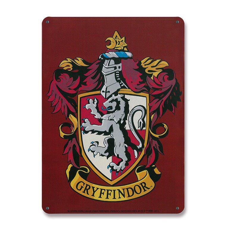 Harry Potter Tin Sign Nebelvír 15 x 21 cm Logoshirt