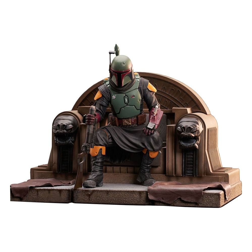 Star Wars: The Mandalorian Premier Kolekce 1/7 Boba Fett on Throne 24 cm Gentle Giant