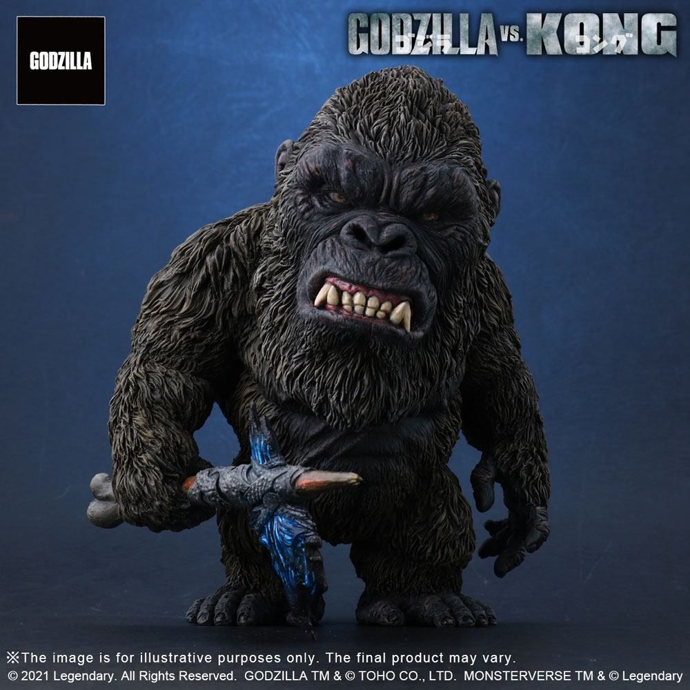 Kong vs Godzilla (2021) Defo-Real Series PVC Soška Kong (2021) 15 cm X-Plus