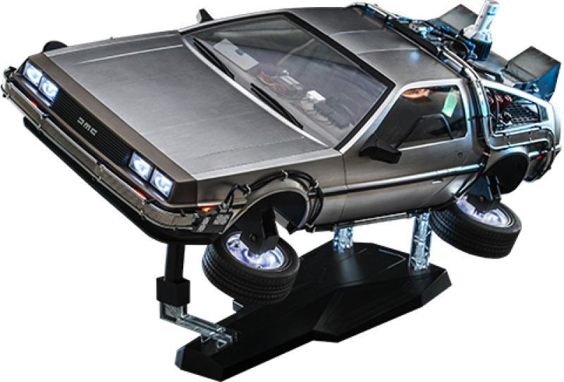 Back to the Future II Movie Masterpiece Vehicle 1/6 DeLorean Time Machine 72 cm Hot Toys