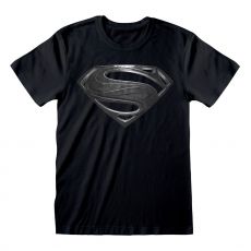 Justice League Movie Tričko Superman Black Logo Velikost L