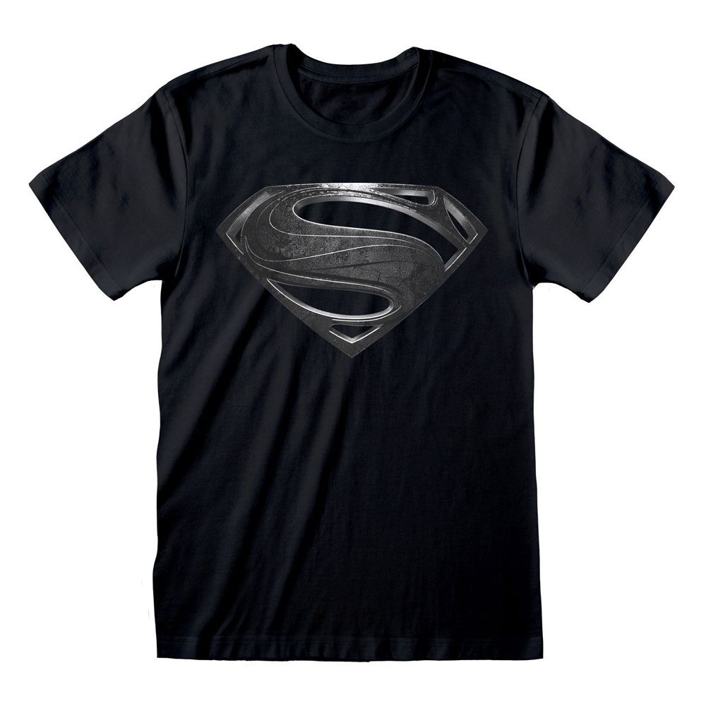 Justice League Movie Tričko Superman Black Logo Velikost L Heroes Inc