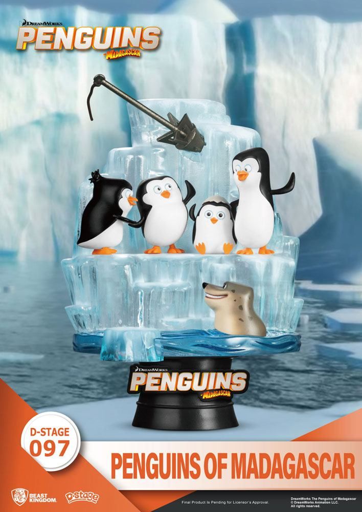 Penguins of Madagascar D-Stage PVC Diorama Skipper, Kowalski, Private & Rico 14 cm Beast Kingdom Toys