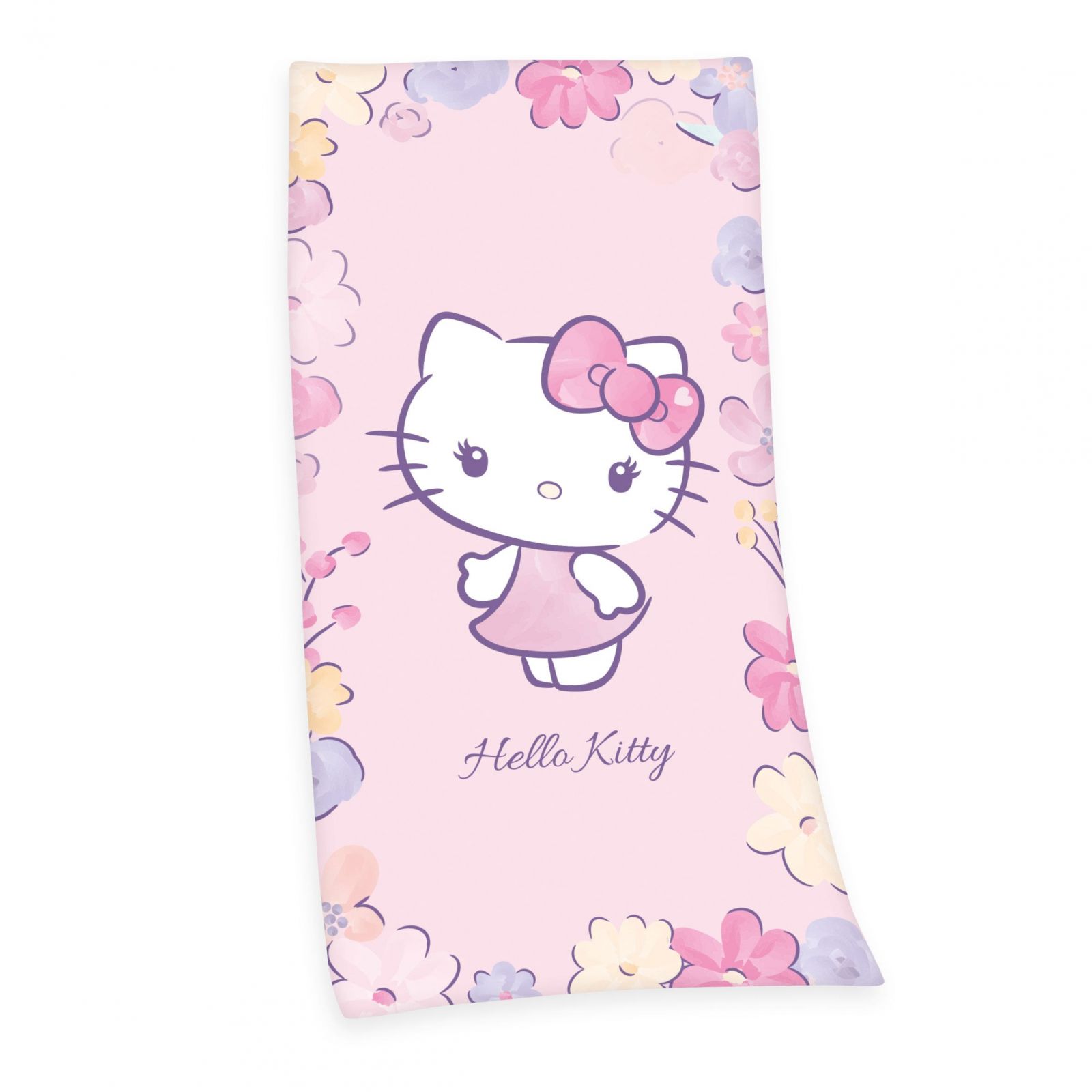 Hello Kitty Velour Ručník Hello Kitty 75 x 150 cm Herding
