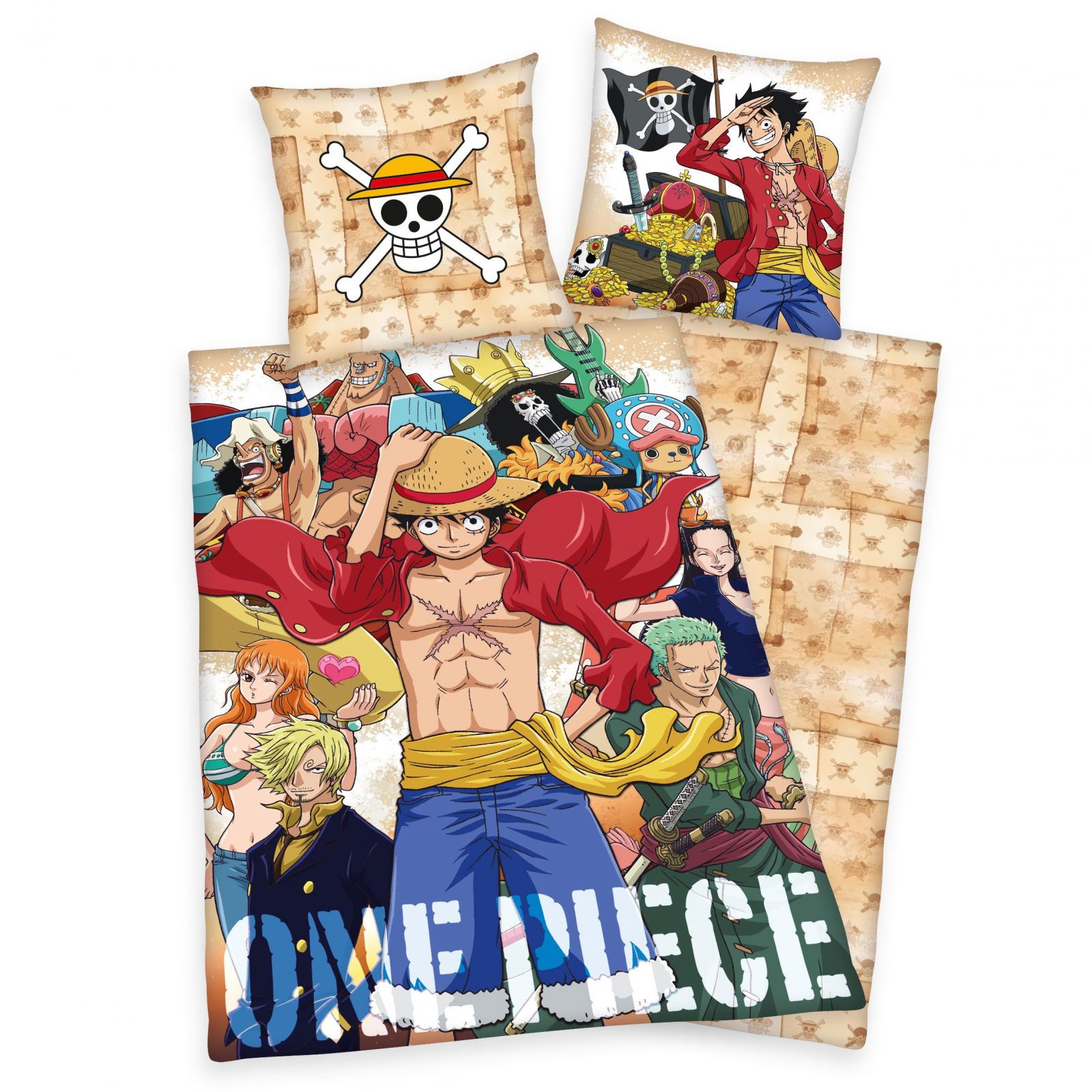 One Piece Povlečení Set Crew 135 x 200 cm / 80 x 80 cm Herding