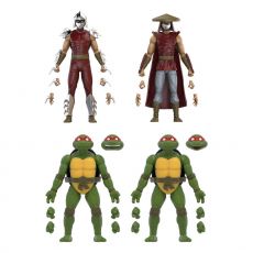 Teenage Mutant Ninja Turtles BST AXN Akční Figure 4-Pack Mirage Comics Shredder & Turtles Exclusive 13 cm