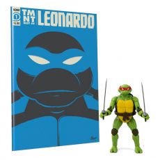 Teenage Mutant Ninja Turtles BST AXN x IDW Akční Figure & Comic Book Leonardo Exclusive 13 cm